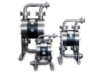 SERIA E - POMPY PNEUMATYCZNE Z TWORZYWA SZTUCZNEGO Z PODWÓJNĄ PRZEPONĄ LUB PODWÓJNĄ MEMBRANĄ ALMATEC